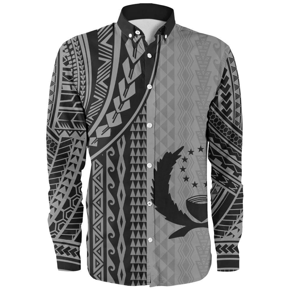 Pohnpei State Long Sleeve Shirt Polynesian Tattoo