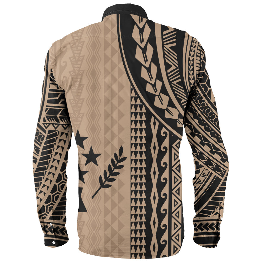 Kosrae Long Sleeve Shirt Polynesian Tattoo