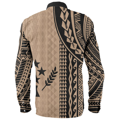 Kosrae Long Sleeve Shirt Polynesian Tattoo