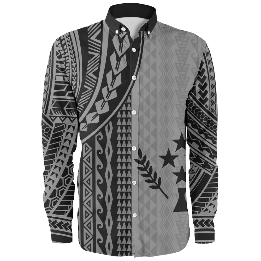 Kosrae Long Sleeve Shirt Polynesian Tattoo