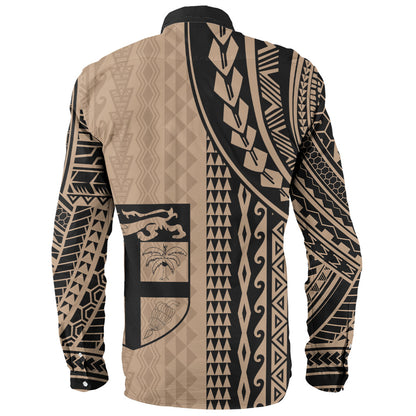 Fiji Long Sleeve Shirt Polynesian Tattoo