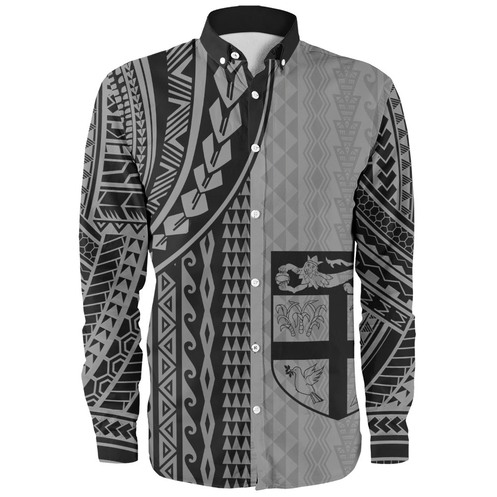Fiji Long Sleeve Shirt Polynesian Tattoo