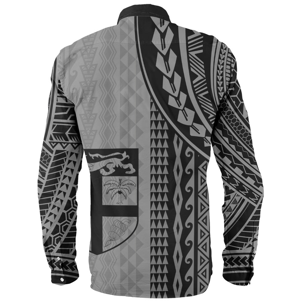Fiji Long Sleeve Shirt Polynesian Tattoo