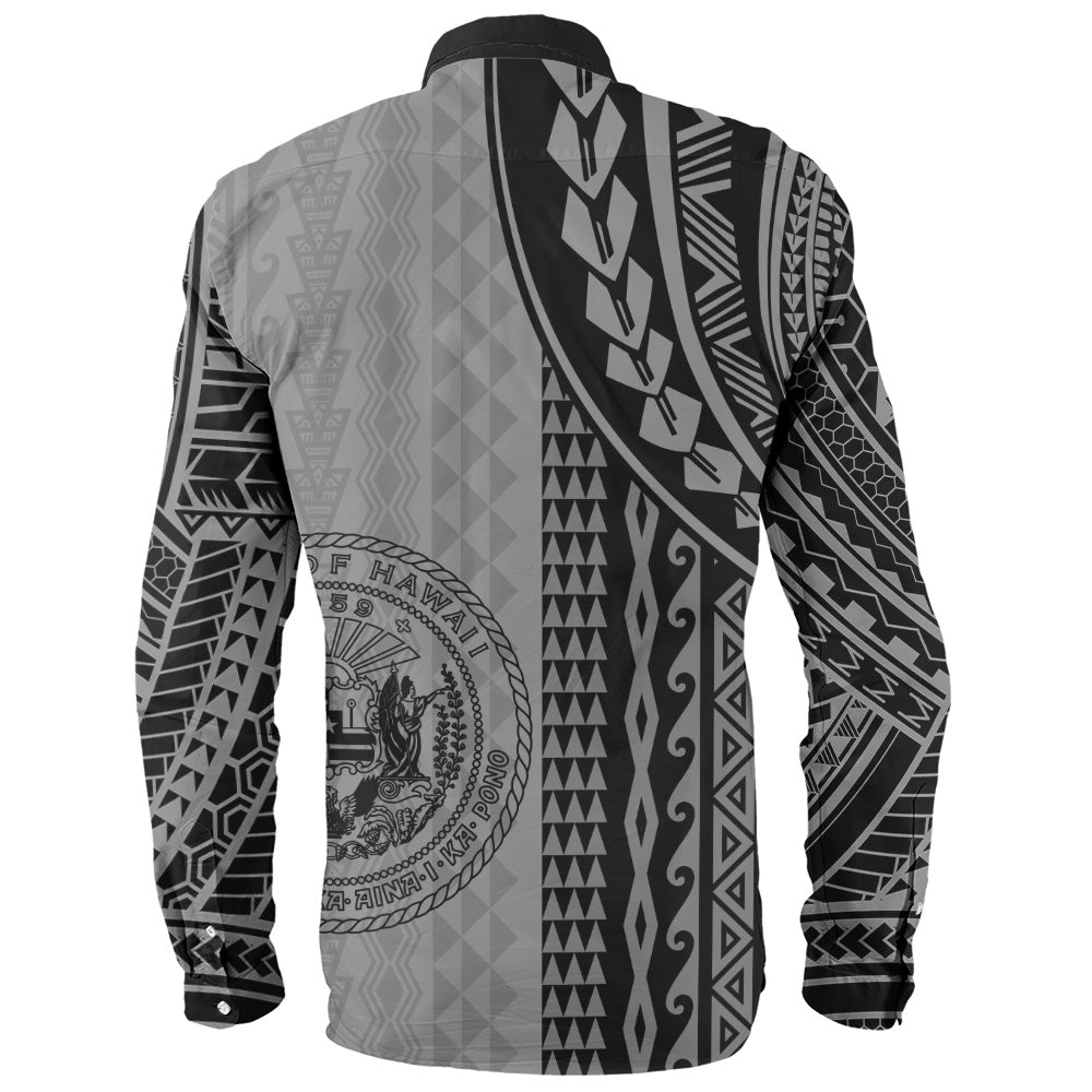 Hawaii Long Sleeve Shirt Polynesian Tattoo