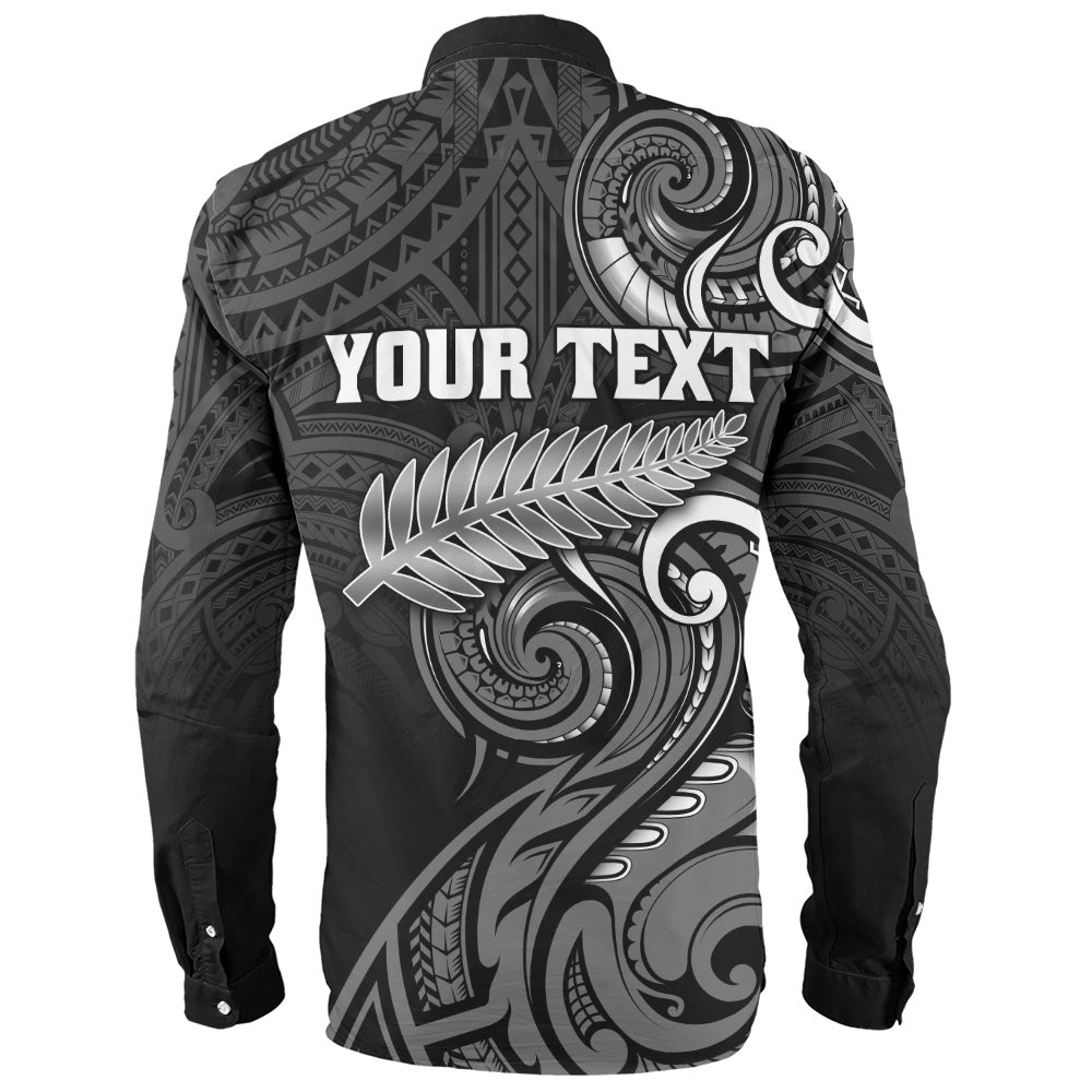 New Zealand Long Sleeve Shirt Maori Koru Spirit Style
