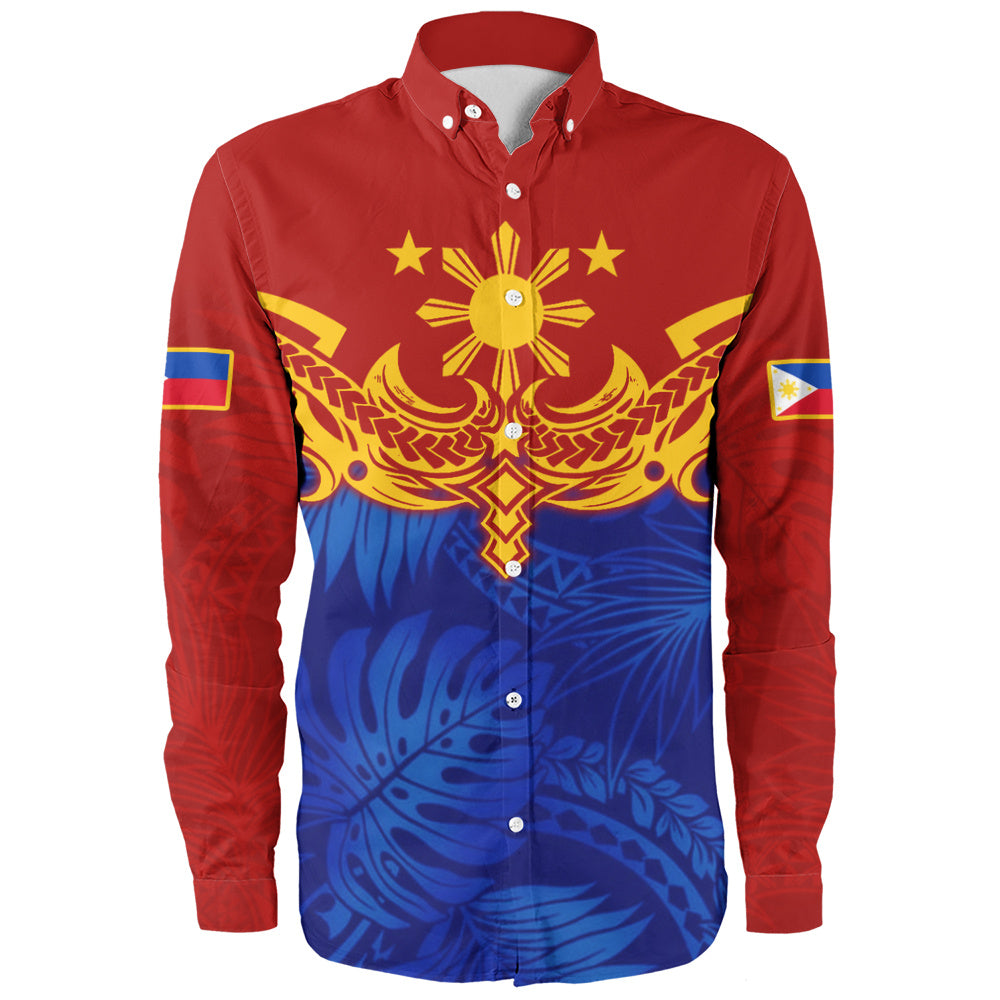 Philippines Filipinos Long Sleeve Shirt Tropical Polynesian Philippines