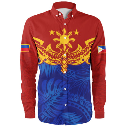 Philippines Filipinos Long Sleeve Shirt Tropical Polynesian Philippines