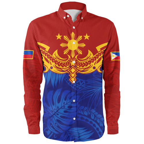 Philippines Filipinos Long Sleeve Shirt Tropical Polynesian Philippines