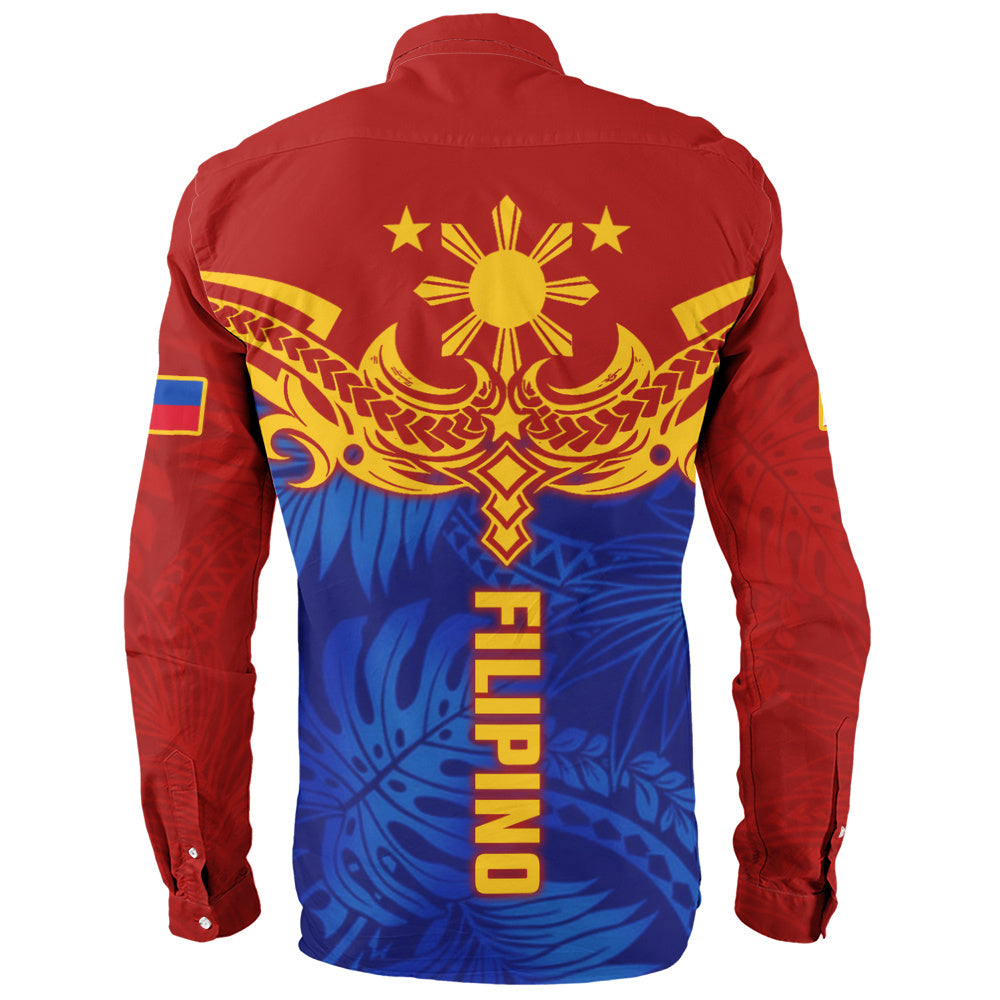 Philippines Filipinos Long Sleeve Shirt Tropical Polynesian Philippines