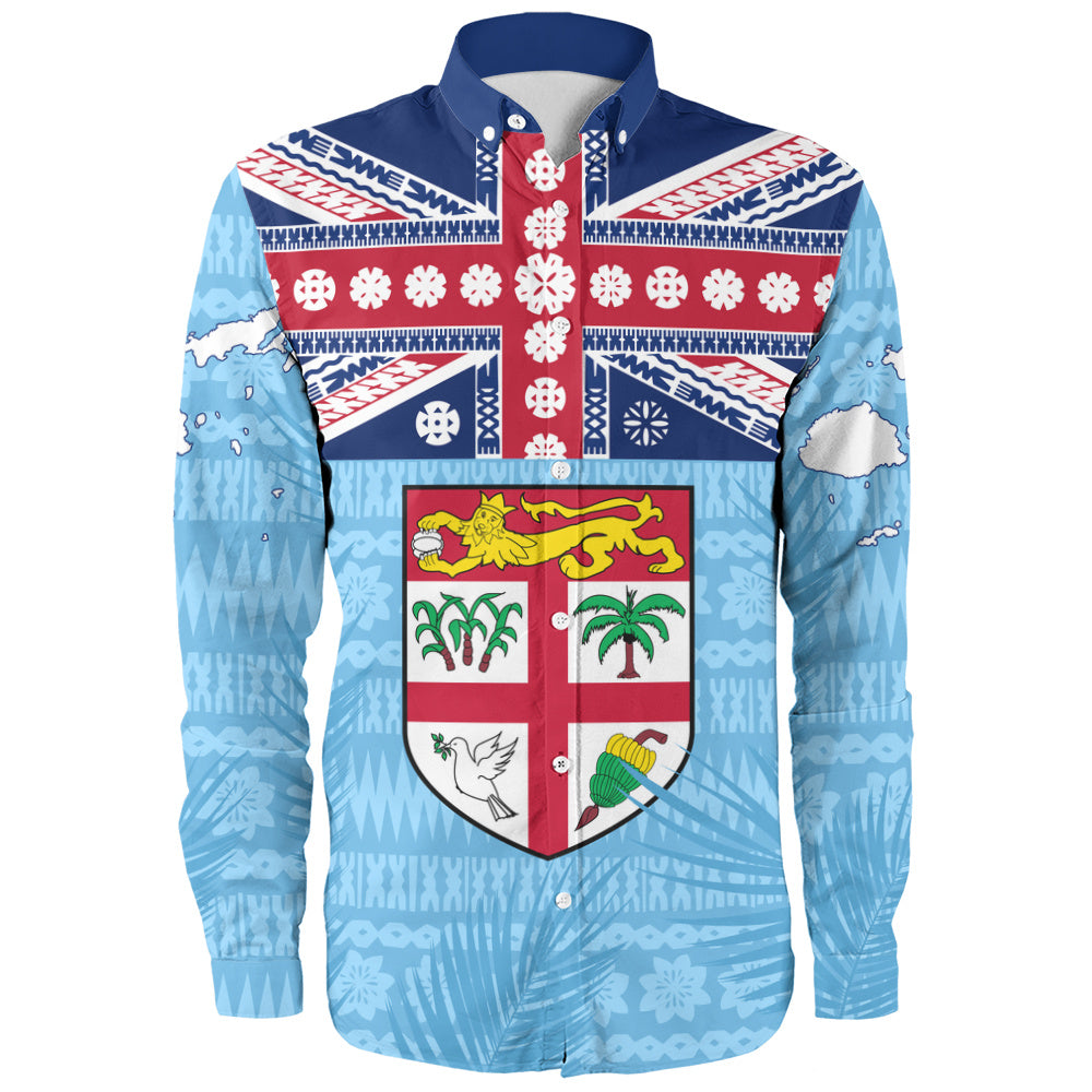 Fiji Long Sleeve Shirt Fiji Day Island Crest Pride