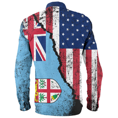 Fiji Long Sleeve Shirt Fijian American Unity Style