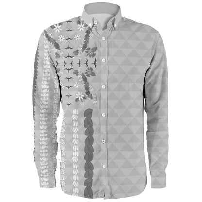 Hawaii Long Sleeve Shirt Lei Flower Island Elegance