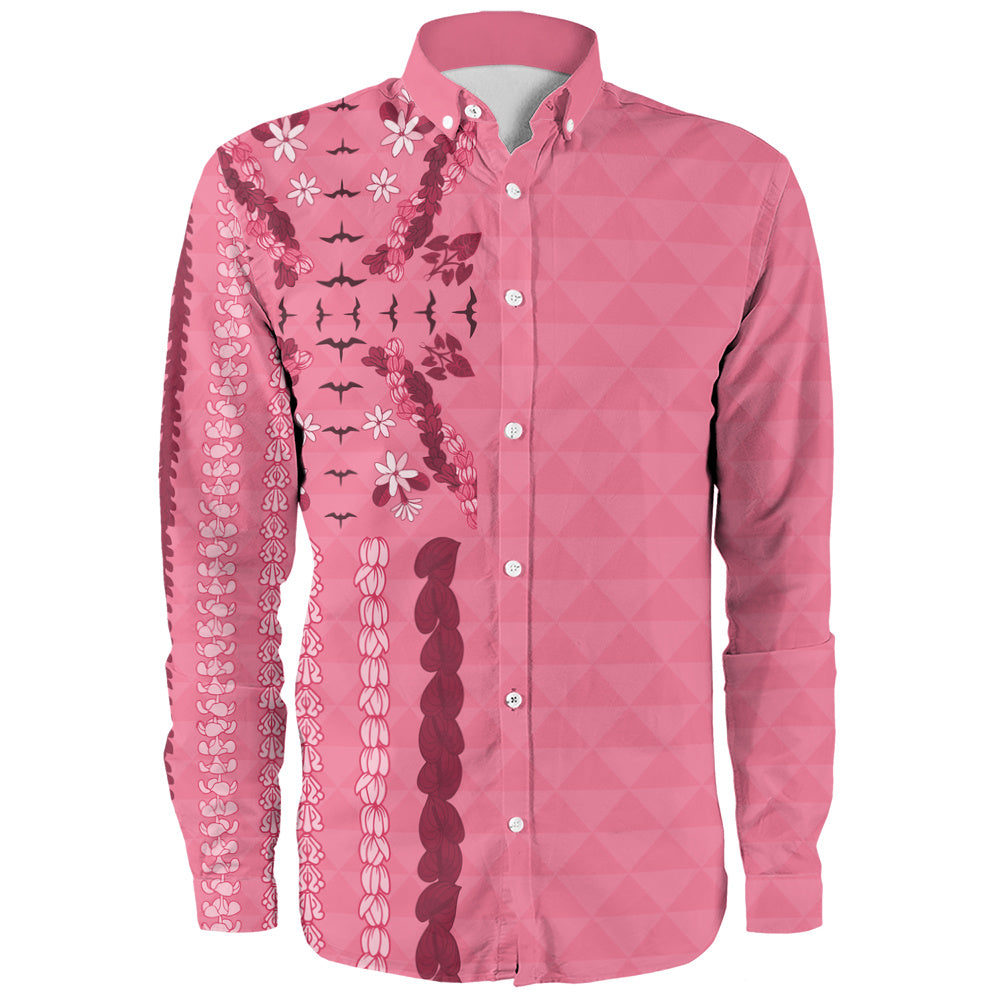 Hawaii Long Sleeve Shirt Lei Flower Island Elegance