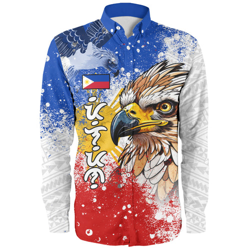 Philippines Filipinos Long Sleeve Shirt Eagle Flag Warrior Pride