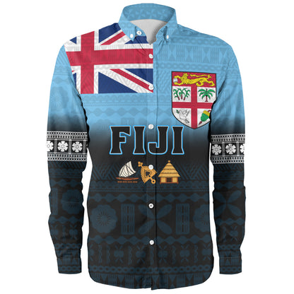 Fiji Long Sleeve Shirt 679 Island Crest Tribal Pride