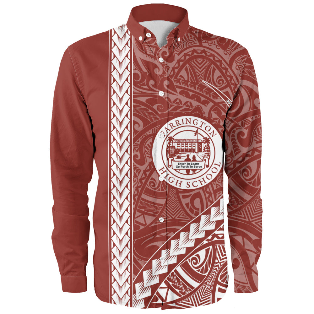 Farrington High School Long Sleeve Shirt Tribal Polynesian Pride Style