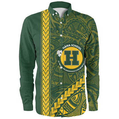 Hana High and Elementary School Long Sleeve Shirt Tribal Polynesian Pride Style