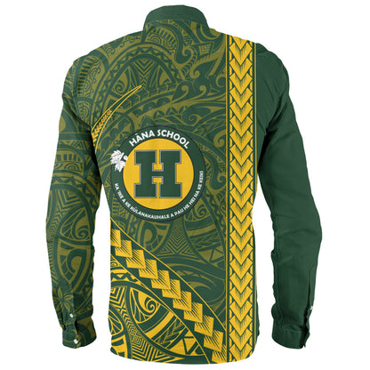 Hana High and Elementary School Long Sleeve Shirt Tribal Polynesian Pride Style