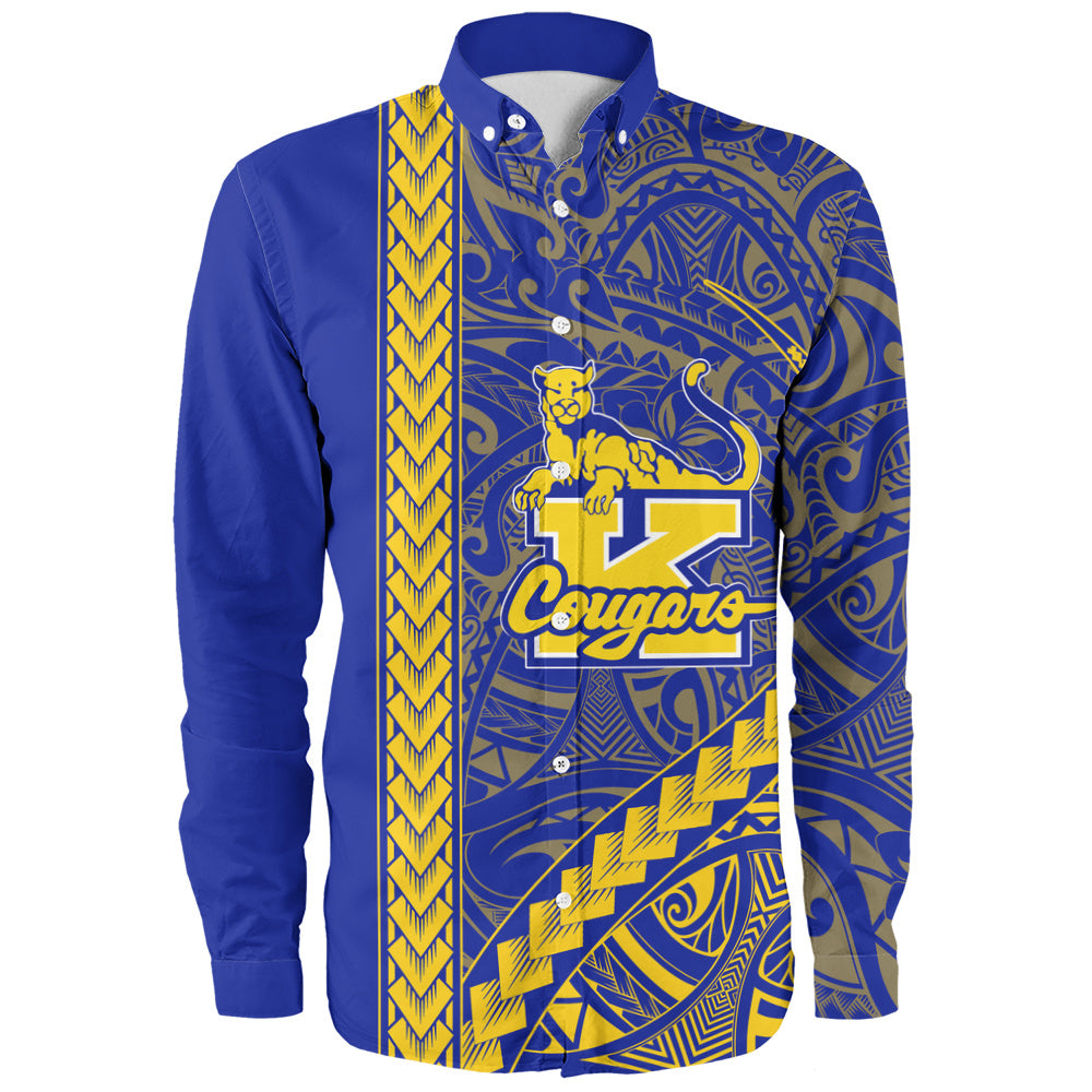 Henry J. Kaiser High School (Hawaii) Long Sleeve Shirt Tribal Polynesian Pride Style