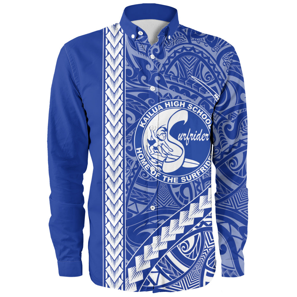 Kailua High School Long Sleeve Shirt Tribal Polynesian Pride Style