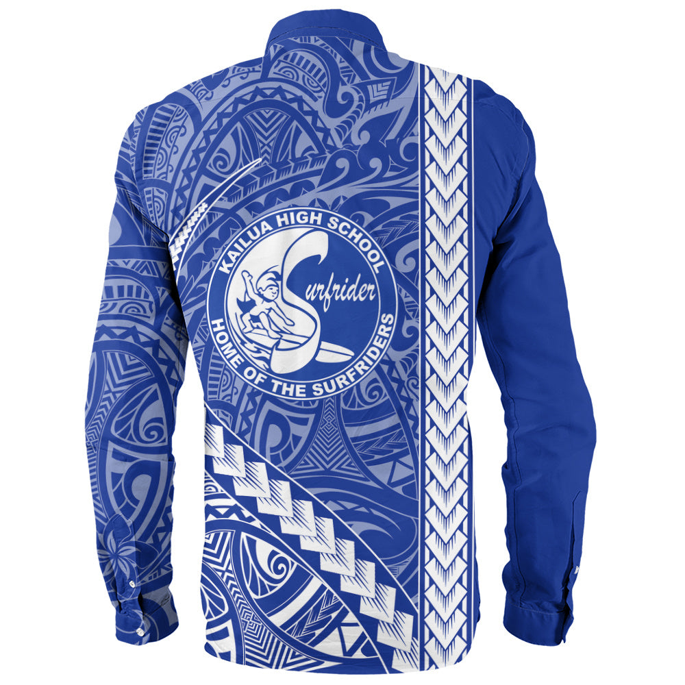 Kailua High School Long Sleeve Shirt Tribal Polynesian Pride Style