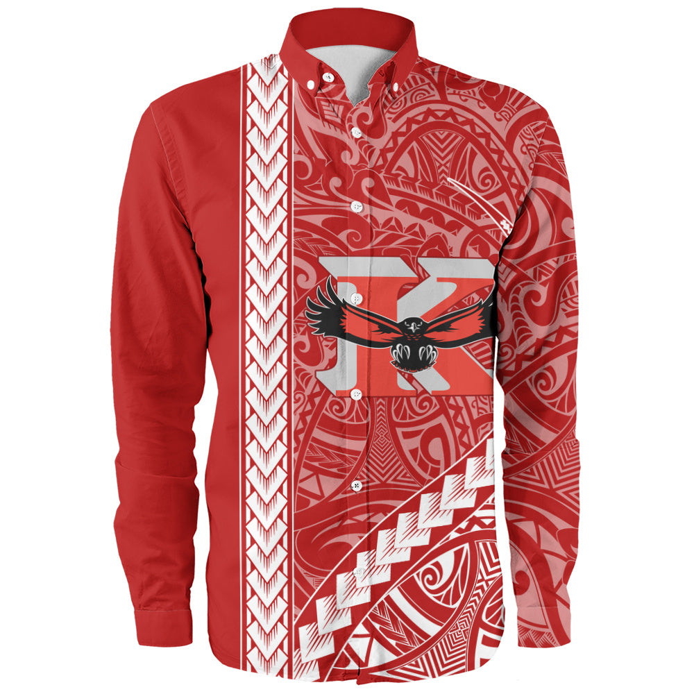 Kauai High School Long Sleeve Shirt Tribal Polynesian Pride Style