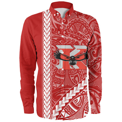 Kauai High School Long Sleeve Shirt Tribal Polynesian Pride Style