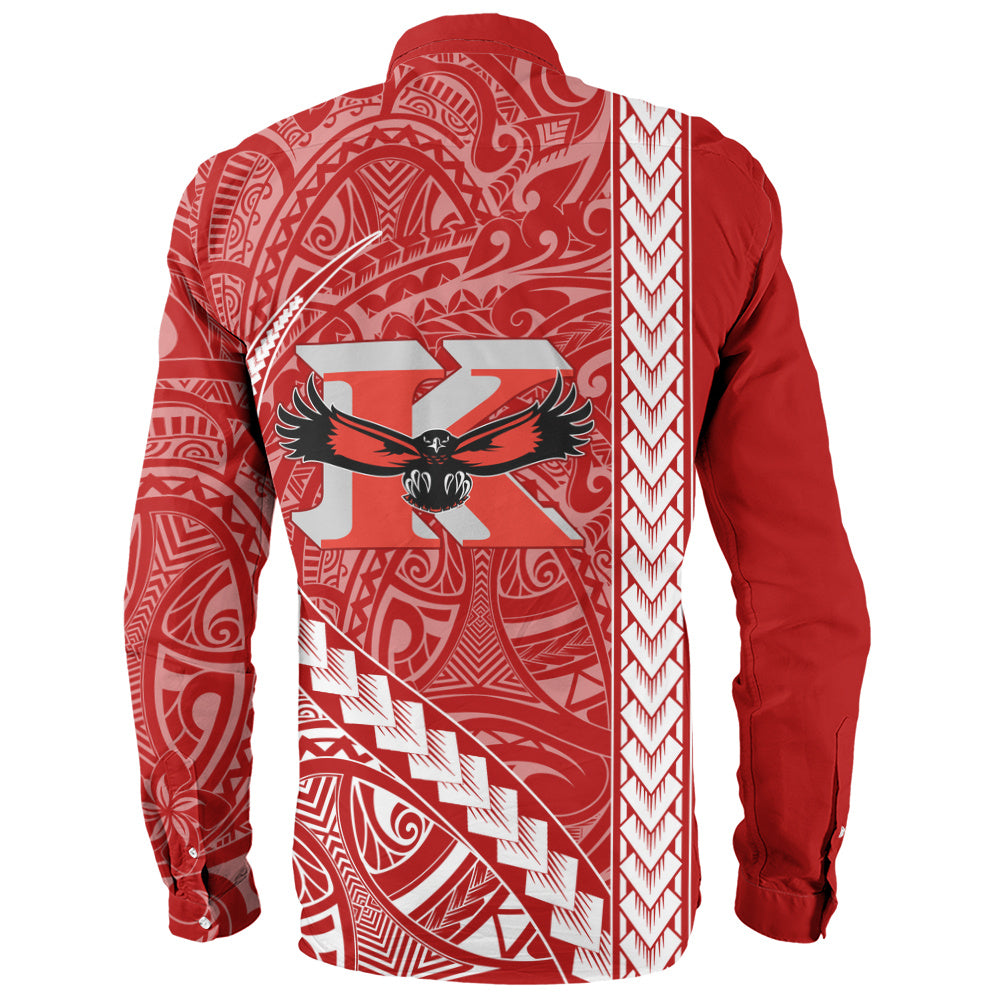 Kauai High School Long Sleeve Shirt Tribal Polynesian Pride Style
