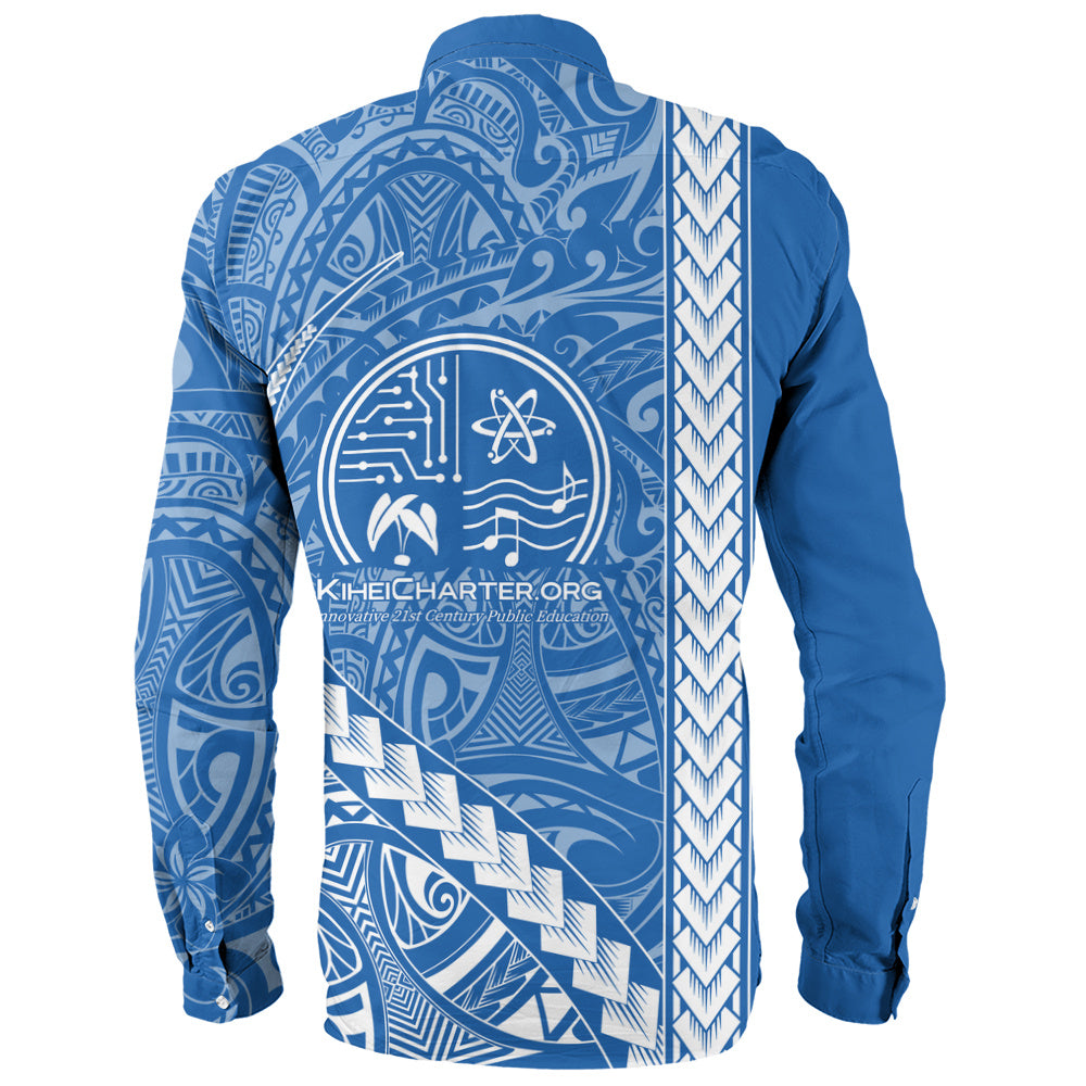 Kihei Charter School Long Sleeve Shirt Tribal Polynesian Pride Style