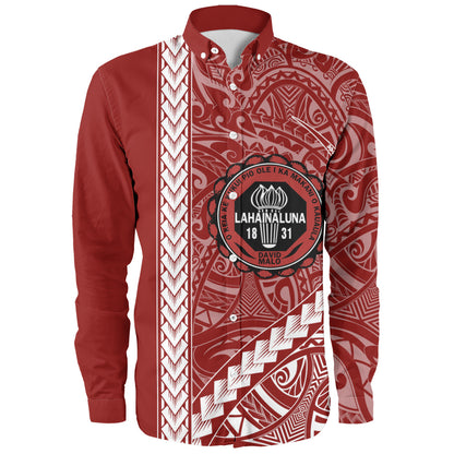 Lahainaluna High School Long Sleeve Shirt Tribal Polynesian Pride Style