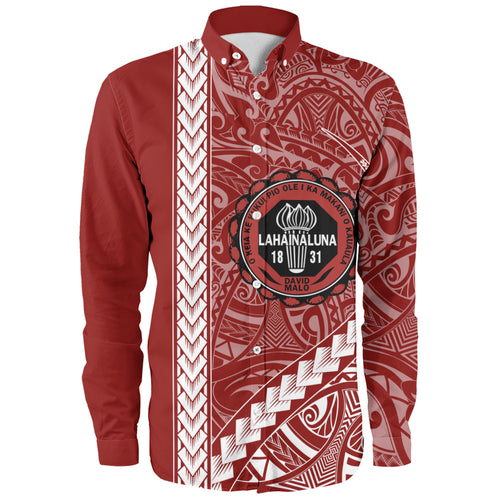 Lahainaluna High School Long Sleeve Shirt Tribal Polynesian Pride Style