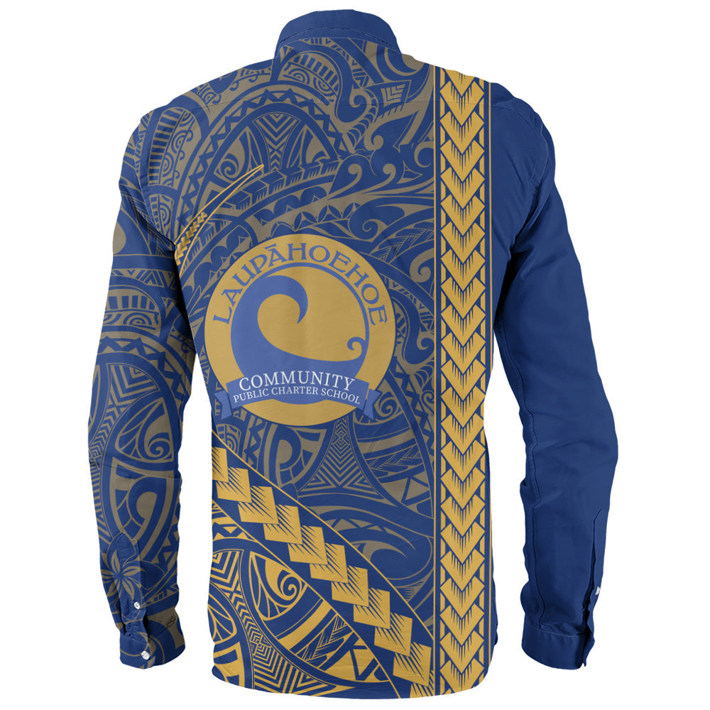Laupāhoehoe Community Public Charter School Long Sleeve Shirt Tribal Polynesian Pride Style