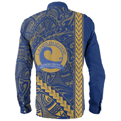 Laupāhoehoe Community Public Charter School Long Sleeve Shirt Tribal Polynesian Pride Style