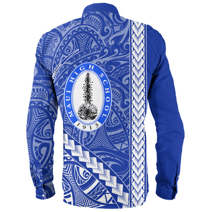 Maui High School Long Sleeve Shirt Tribal Polynesian Pride Style