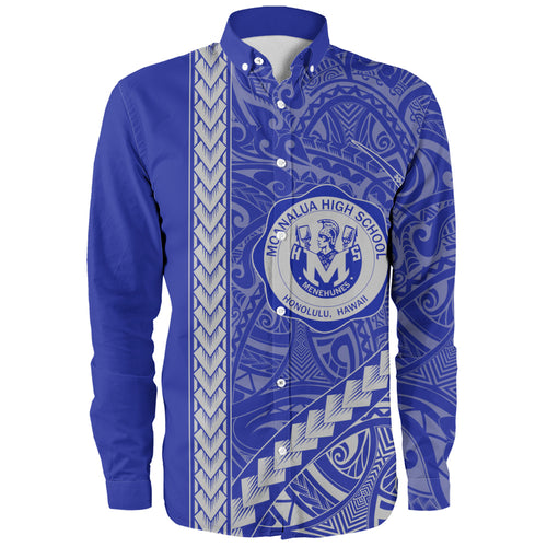 moanalua high school Long Sleeve Shirt Tribal Polynesian Pride Style
