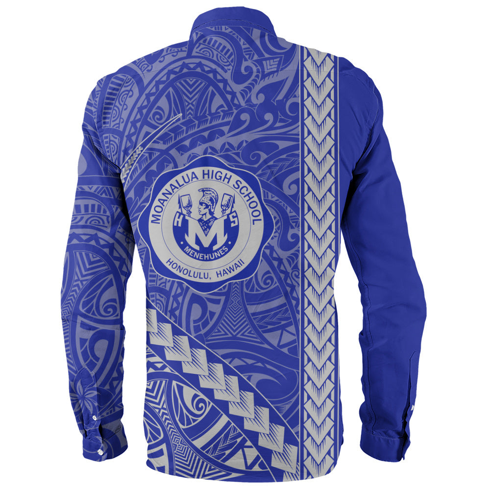 moanalua high school Long Sleeve Shirt Tribal Polynesian Pride Style