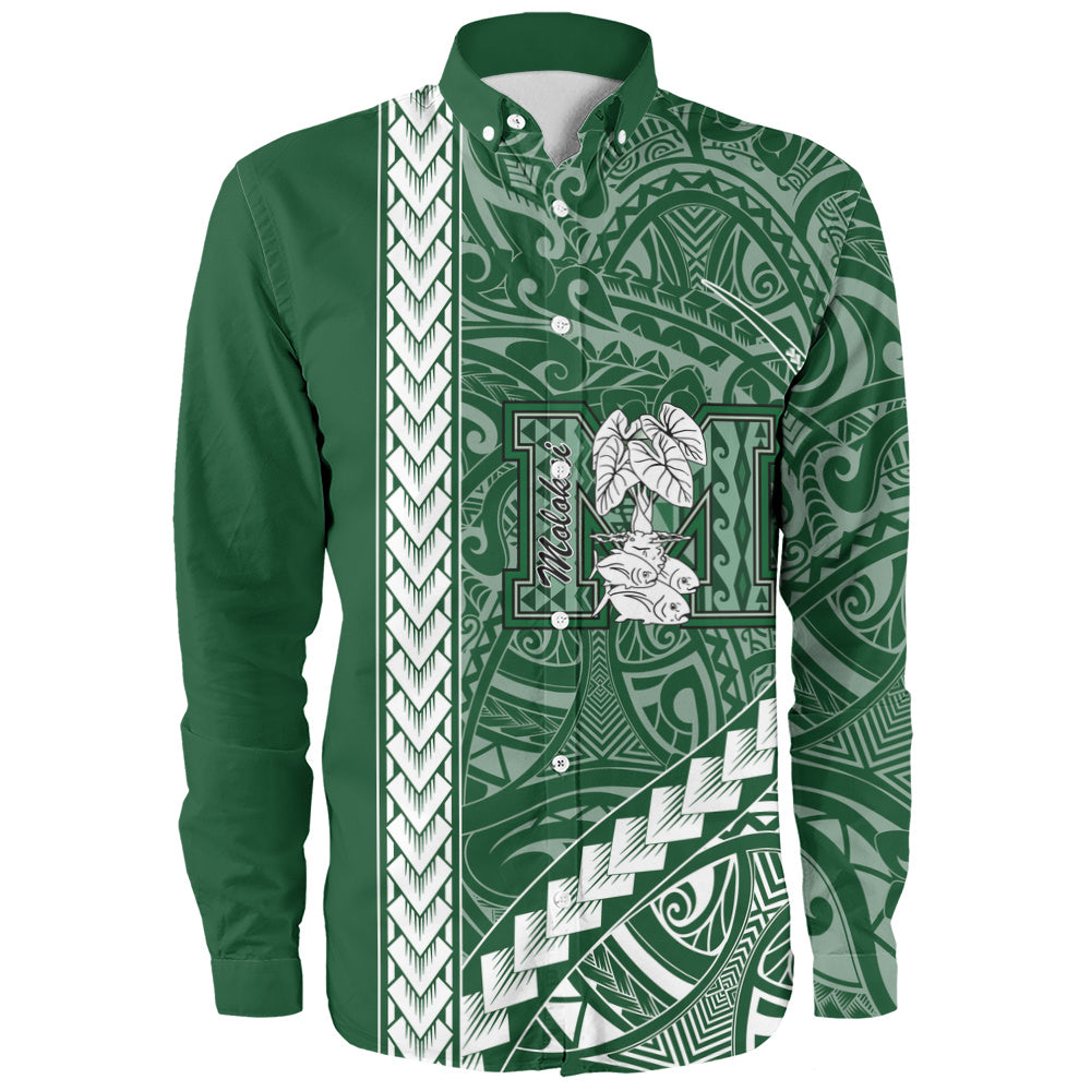 Molokaʻi High School Long Sleeve Shirt Tribal Polynesian Pride Style