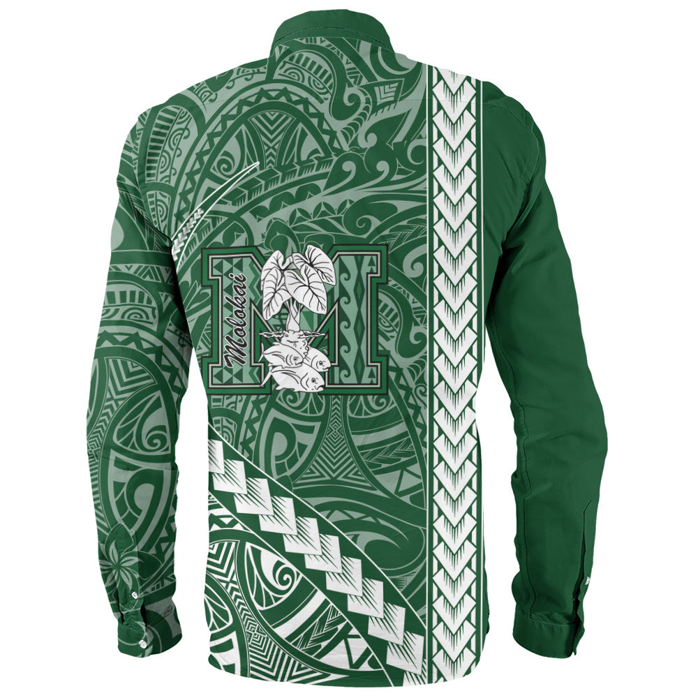 Molokaʻi High School Long Sleeve Shirt Tribal Polynesian Pride Style