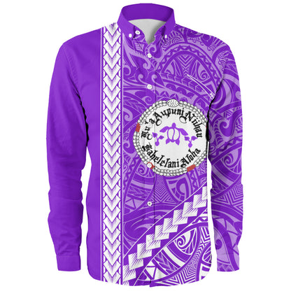 Ni'ihau High and Elementary School Long Sleeve Shirt Tribal Polynesian Pride Style