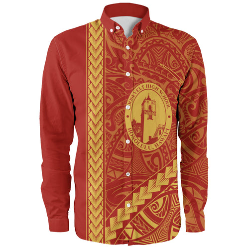 President Theodore Roosevelt High School Long Sleeve Shirt Tribal Polynesian Pride Style