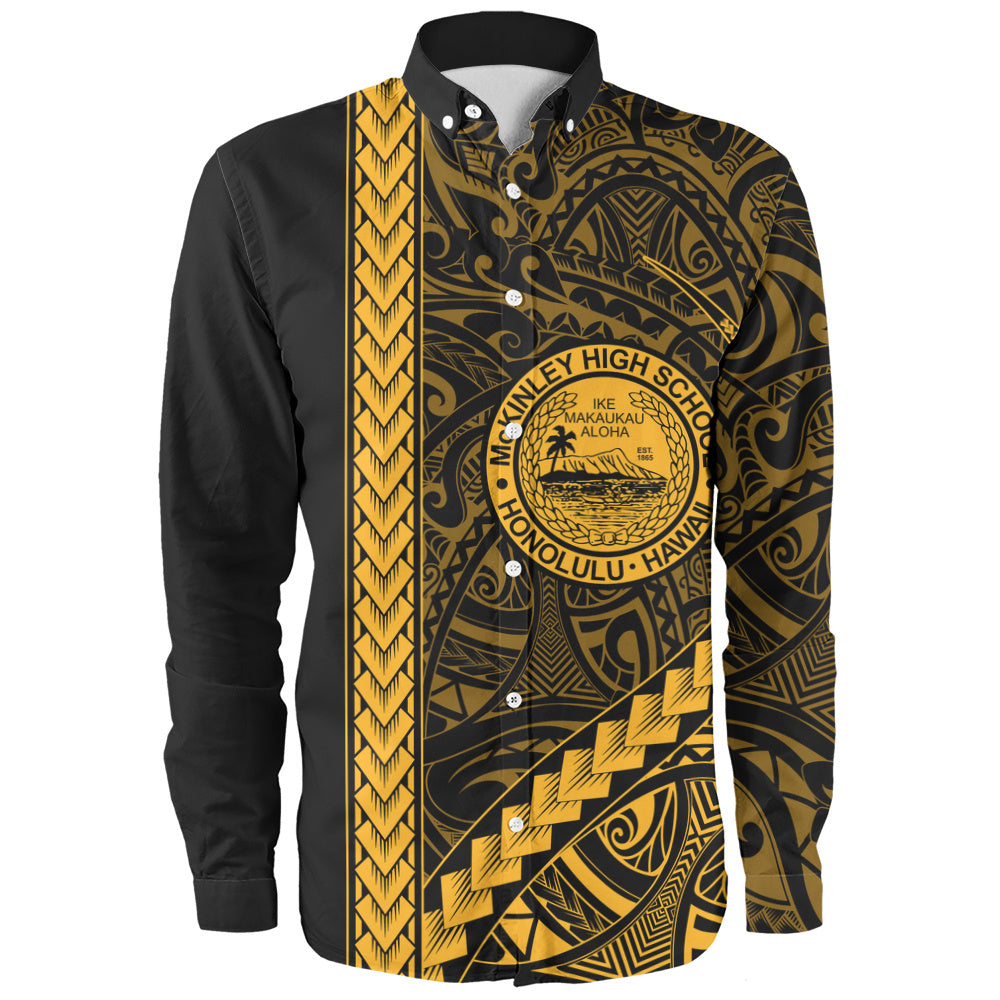 President William McKinley High School Long Sleeve Shirt Tribal Polynesian Pride Style