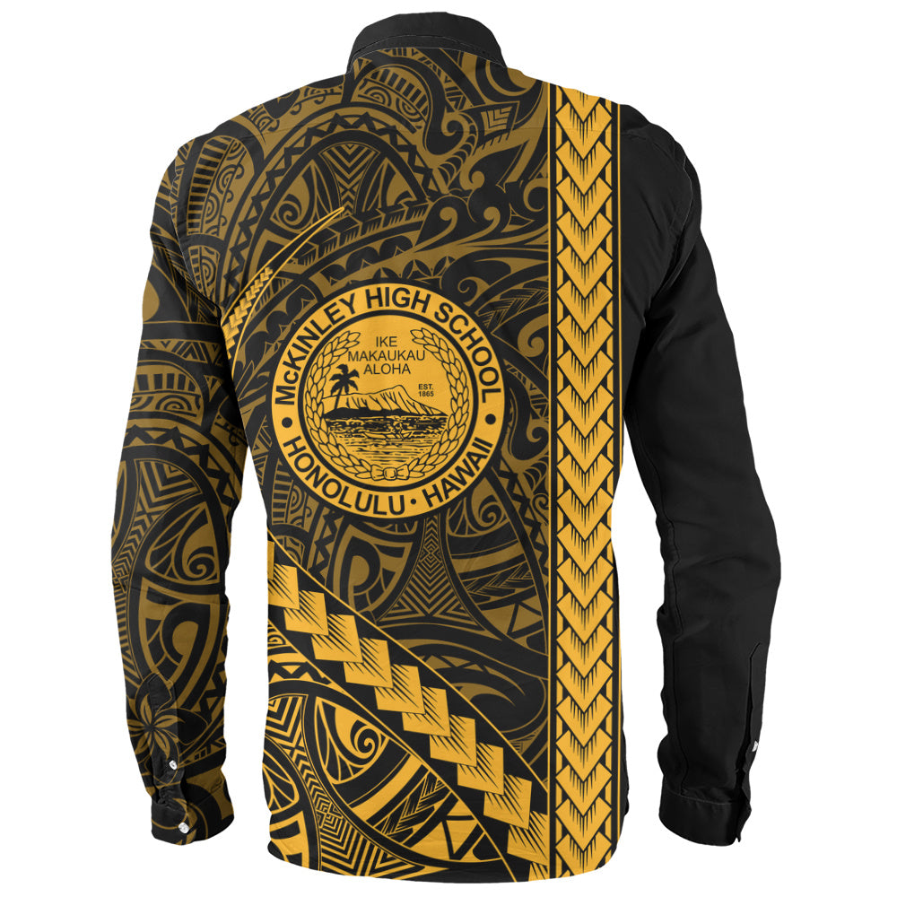 President William McKinley High School Long Sleeve Shirt Tribal Polynesian Pride Style