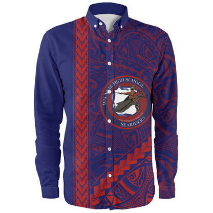 Waianae High School Long Sleeve Shirt Tribal Polynesian Pride Style