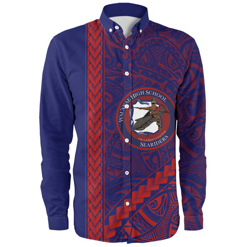 Waianae High School Long Sleeve Shirt Tribal Polynesian Pride Style