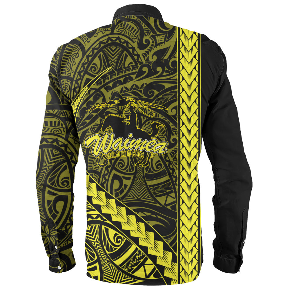 Waimea Elementary School Long Sleeve Shirt Tribal Polynesian Pride Style