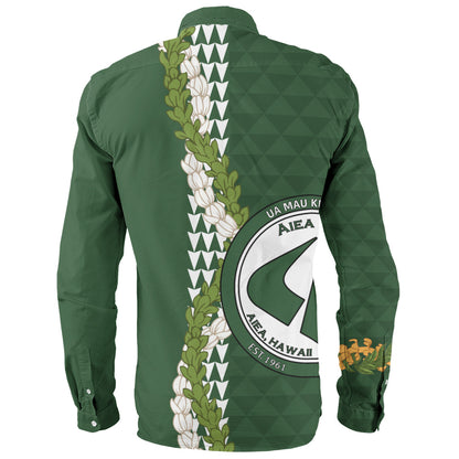 ʻAiea High School Long Sleeve Shirt Puakenikeni Maile Flower Lei
