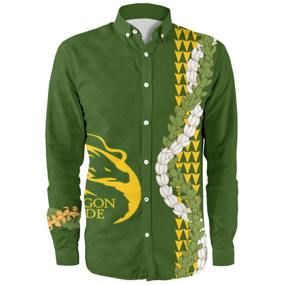 Honokaʻa High & Intermediate School Long Sleeve Shirt Puakenikeni Maile Flower Lei