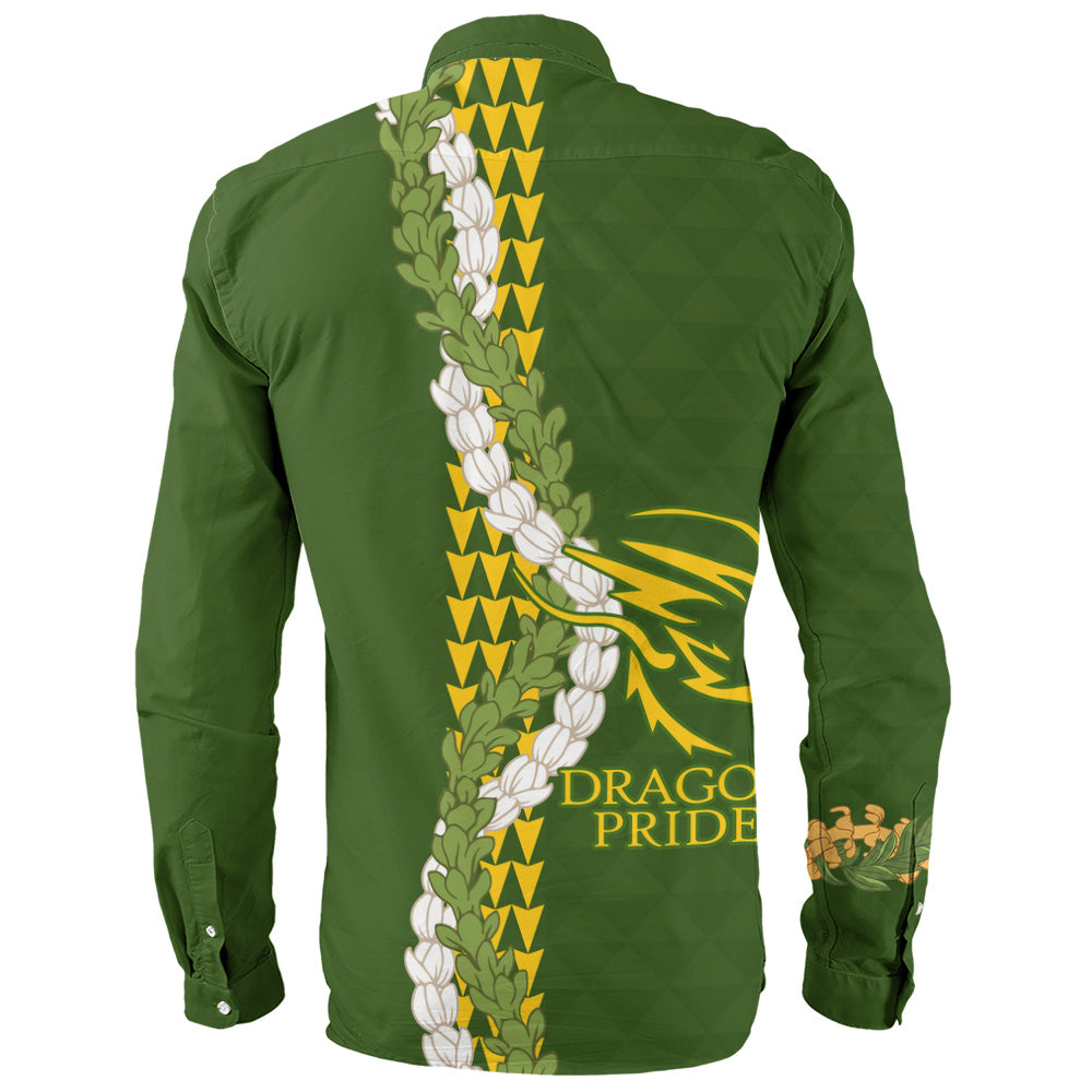 Honokaʻa High & Intermediate School Long Sleeve Shirt Puakenikeni Maile Flower Lei
