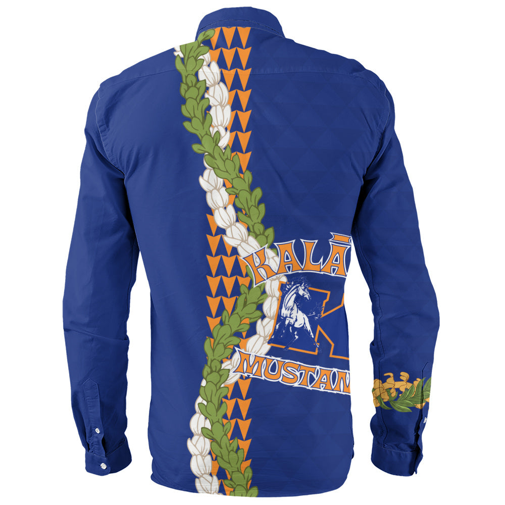 Kalaheo High School Long Sleeve Shirt Puakenikeni Maile Flower Lei