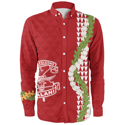 Kalani High School Long Sleeve Shirt Puakenikeni Maile Flower Lei